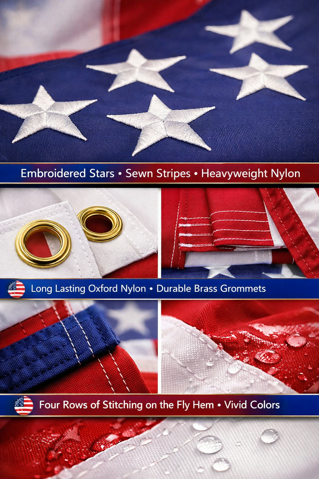 Heavy Duty United States Of America Flag (different sizes)